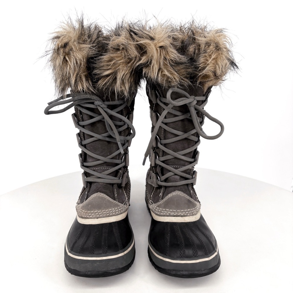 SOREL Joan of Arctic Suede Winter Snow Boots in Quarry Grey 6 - Picture 4 of 13